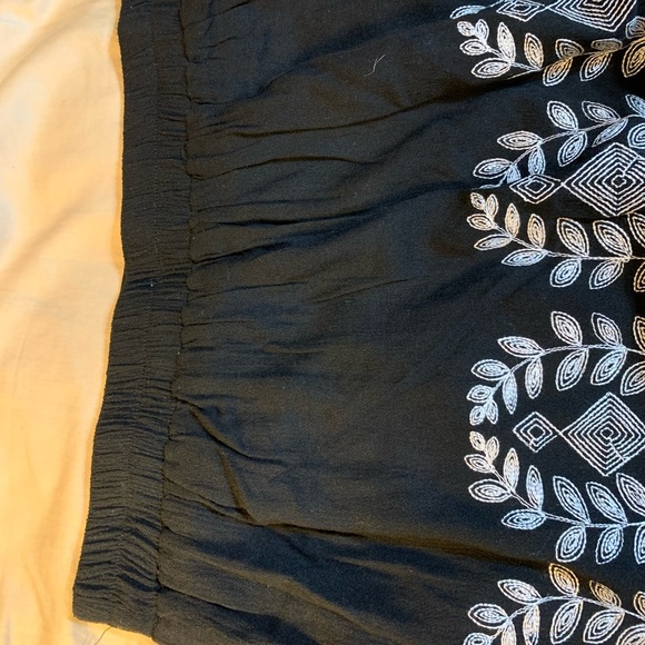 Black Embroidered Maxi Skirt - Picture 7 of 7